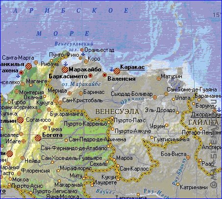 Fisica mapa de Colombia