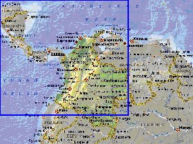 Fisica mapa de Colombia