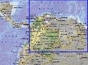 Fisica mapa de Colombia