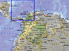 Fisica mapa de Colombia