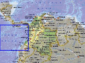 Fisica mapa de Colombia