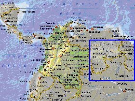 Fisica mapa de Colombia