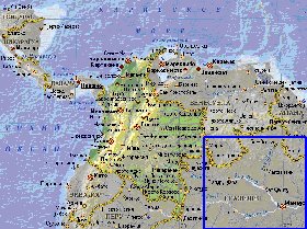 Fisica mapa de Colombia