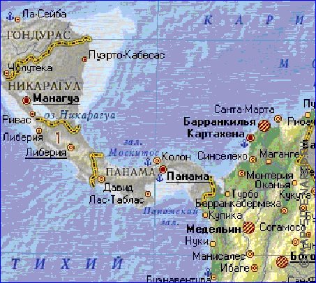 Fisica mapa de Colombia