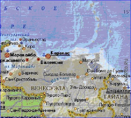 Fisica mapa de Colombia