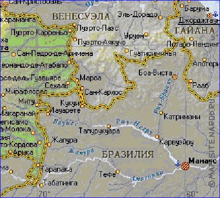 Fisica mapa de Colombia