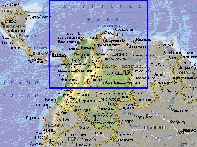 Fisica mapa de Colombia