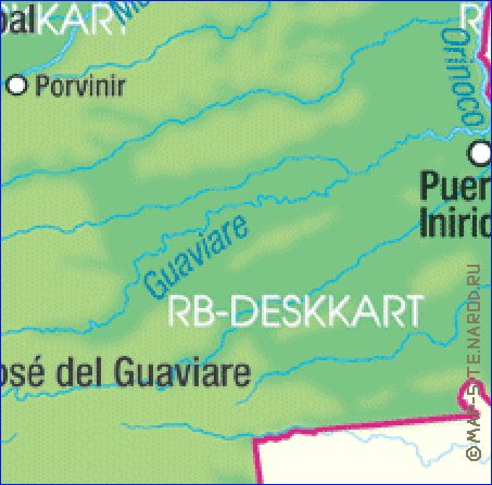 mapa de Colombia em alemao