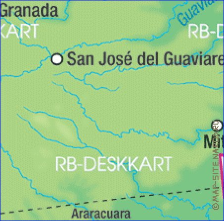 mapa de Colombia em alemao