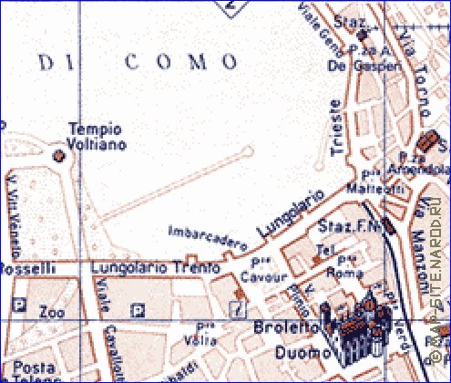 mapa de Como