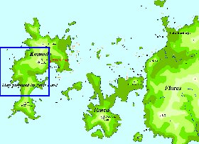 mapa de Komodo