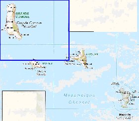 mapa de Comores