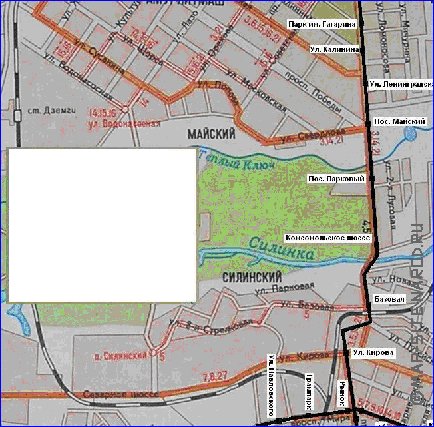 Transport carte de Komsomolsk-sur-l'Amour