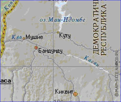 Fisica mapa de Congo