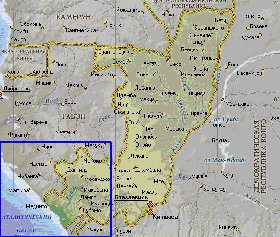 Fisica mapa de Congo