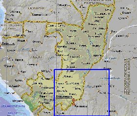 Fisica mapa de Congo