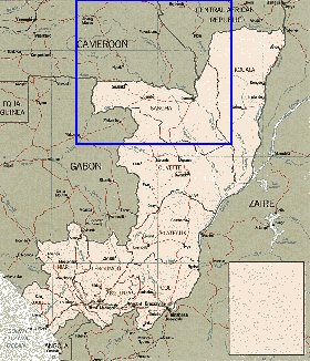 mapa de Congo