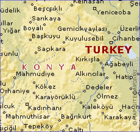 carte de  il Konya