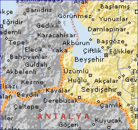 carte de  il Konya