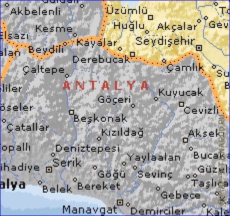 carte de  il Konya