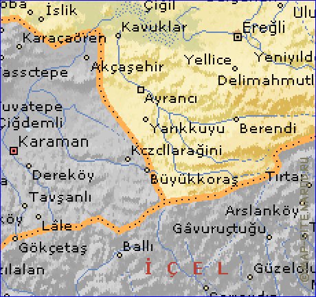 carte de  il Konya