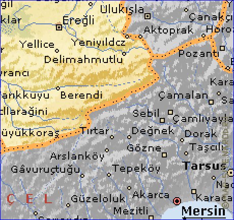 carte de  il Konya