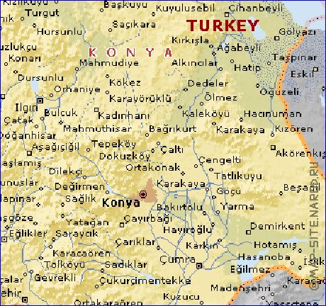 carte de  il Konya