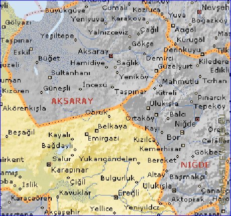 carte de  il Konya