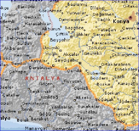 carte de  il Konya