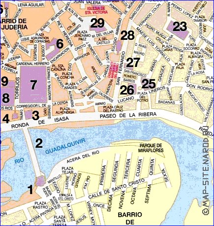 carte de Cordoba en espagnol