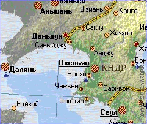 Fisica mapa de Coreia