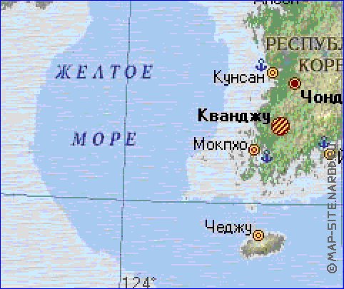 Fisica mapa de Coreia