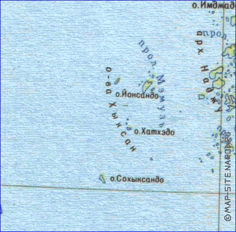 mapa de Coreia