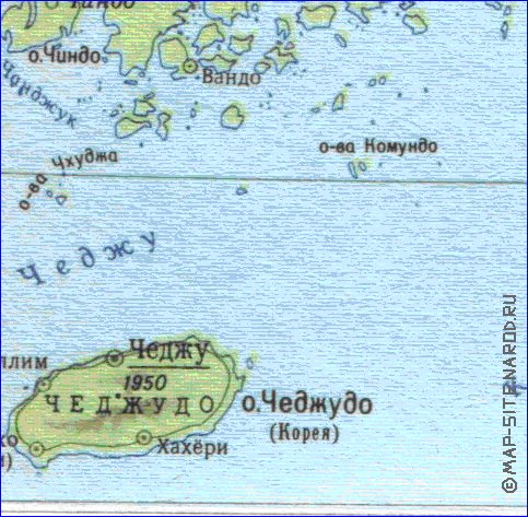 mapa de Coreia