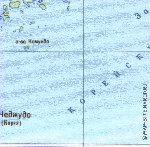 mapa de Coreia