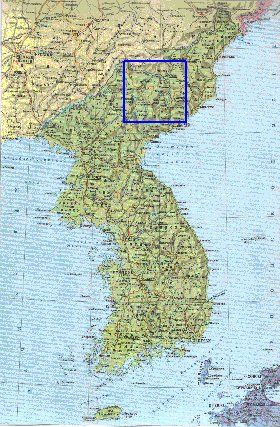 mapa de Coreia