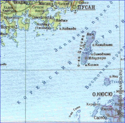 mapa de Coreia