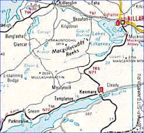 mapa de Cork