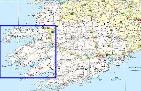mapa de Cork