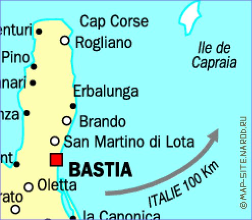 carte de Corse