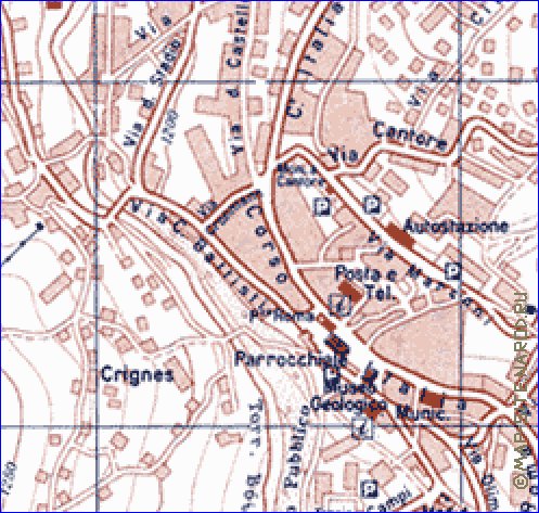 carte de Cortina d'Ampezzo en italien