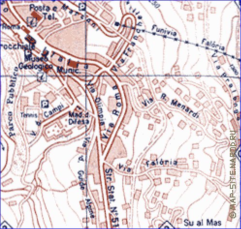 mapa de Cortina d'Ampezzo em italiana