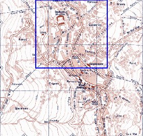 mapa de Cortina d'Ampezzo em italiana