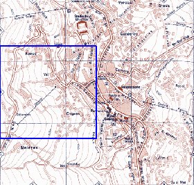 mapa de Cortina d'Ampezzo em italiana