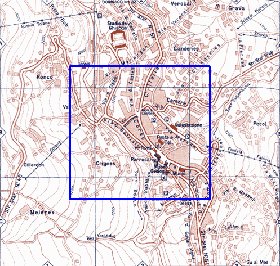 mapa de Cortina d'Ampezzo em italiana