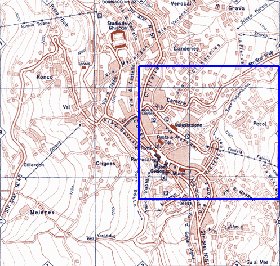 mapa de Cortina d'Ampezzo em italiana