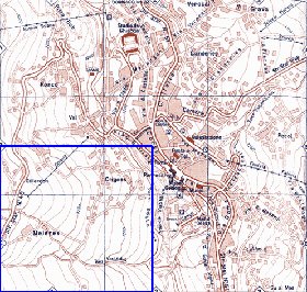 mapa de Cortina d'Ampezzo em italiana