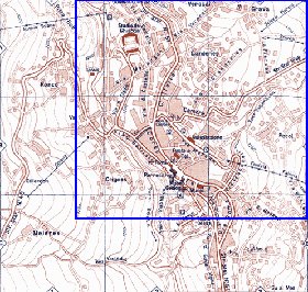 mapa de Cortina d'Ampezzo em italiana