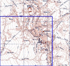 mapa de Cortina d'Ampezzo em italiana