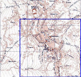 mapa de Cortina d'Ampezzo em italiana